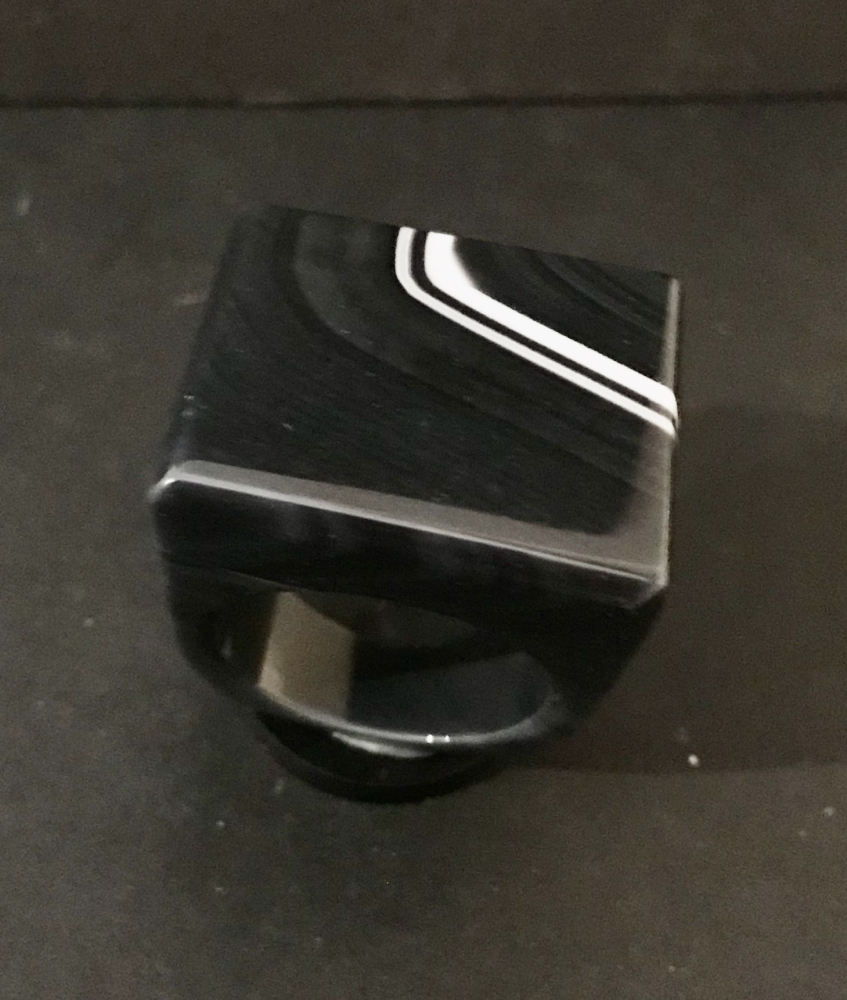 Streifen Achat-Ring